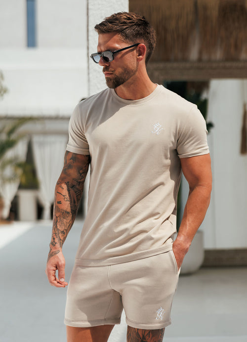 Gym King Fundamental T-Shirt - Fossil Stone