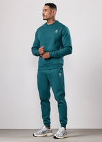 Gym King Fundamental Fleece Crew Tracksuit - Storm Teal thumbnail