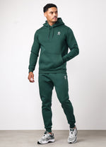 Gym King Fundamental Fleece Hood Tracksuit - Deep Forest Green thumbnail