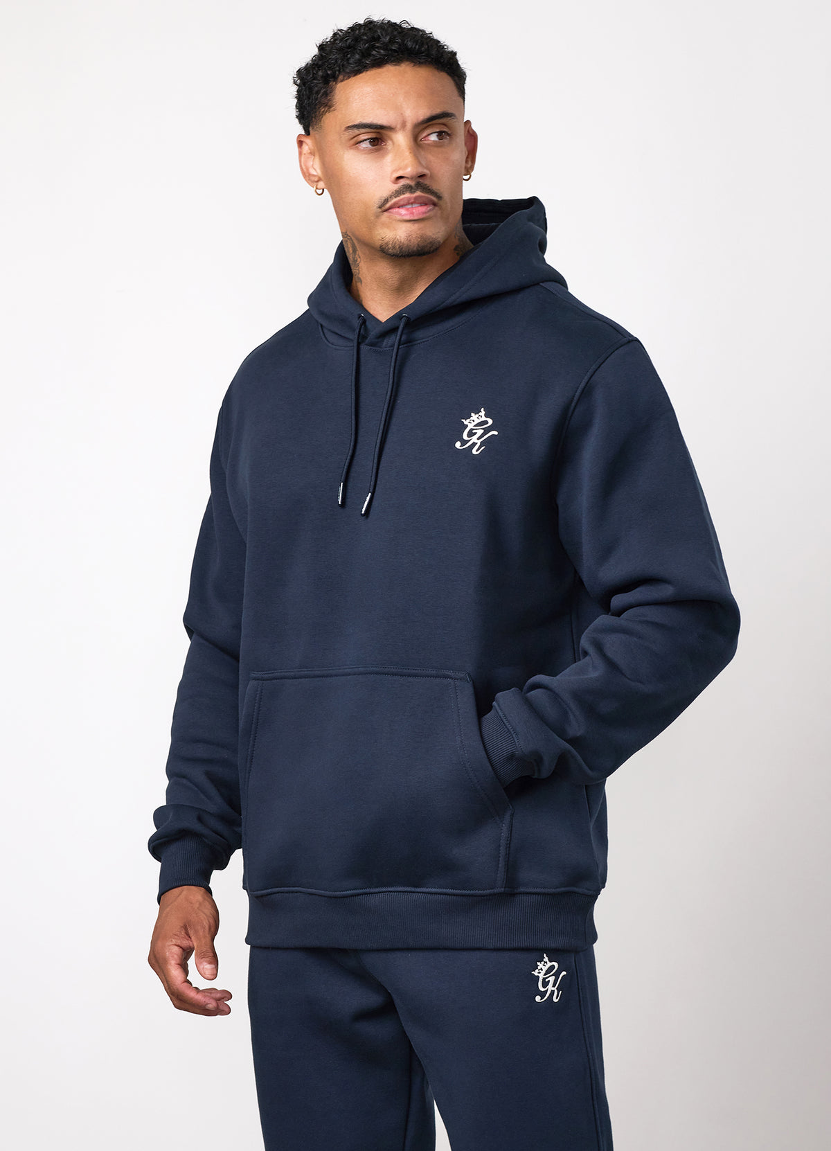 Gym King Fundamental Fleece-hoodie - marineblauw