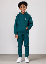 Gym King Kids Fundamental Hood Tracksuit - Storm Teal thumbnail