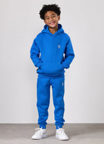 Gym King Kids Fundamental Hood Tracksuit - Blue Surge thumbnail