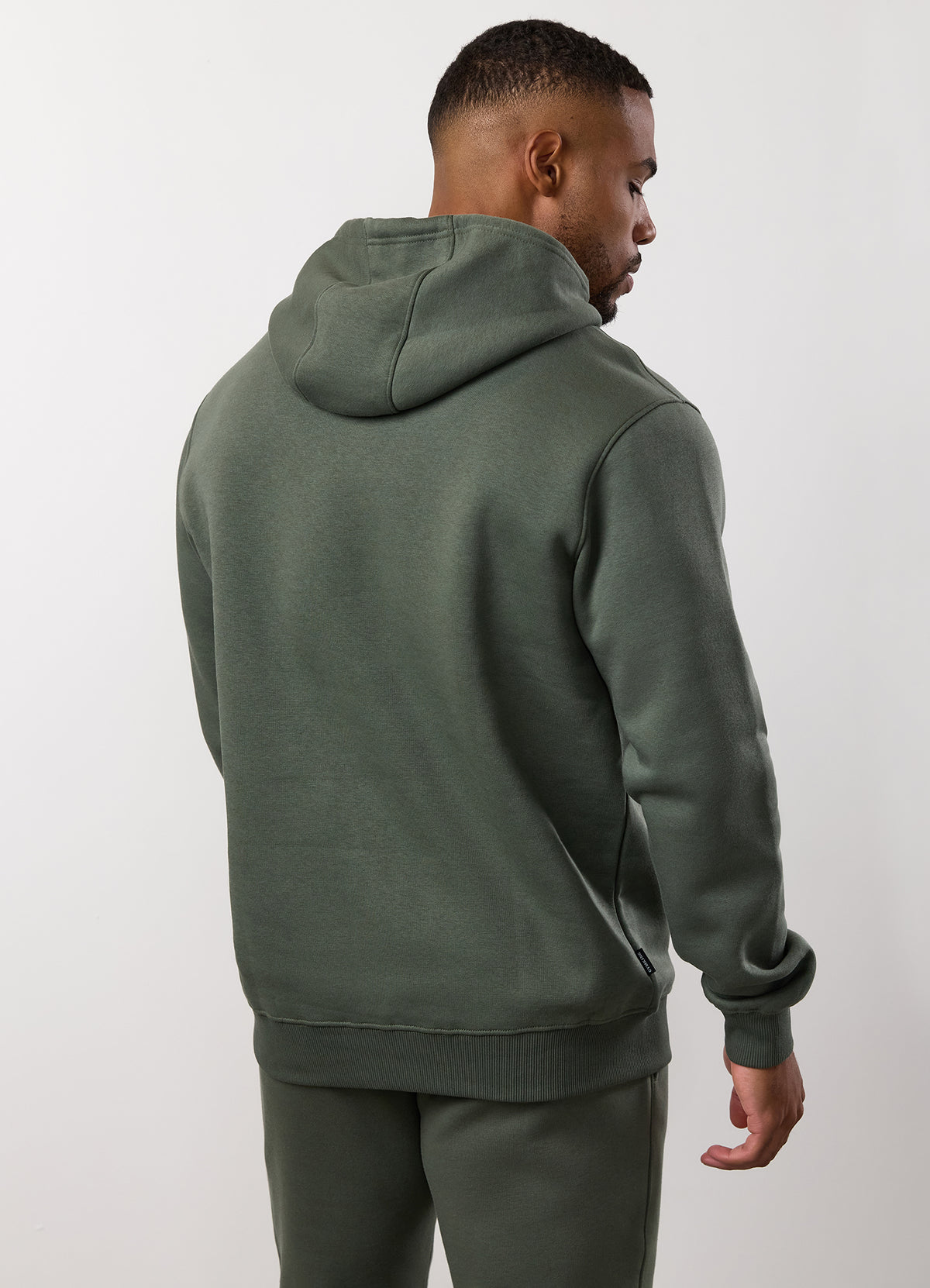 Gym King Fundamental Fleece-hoodie - Diep olijfgroen