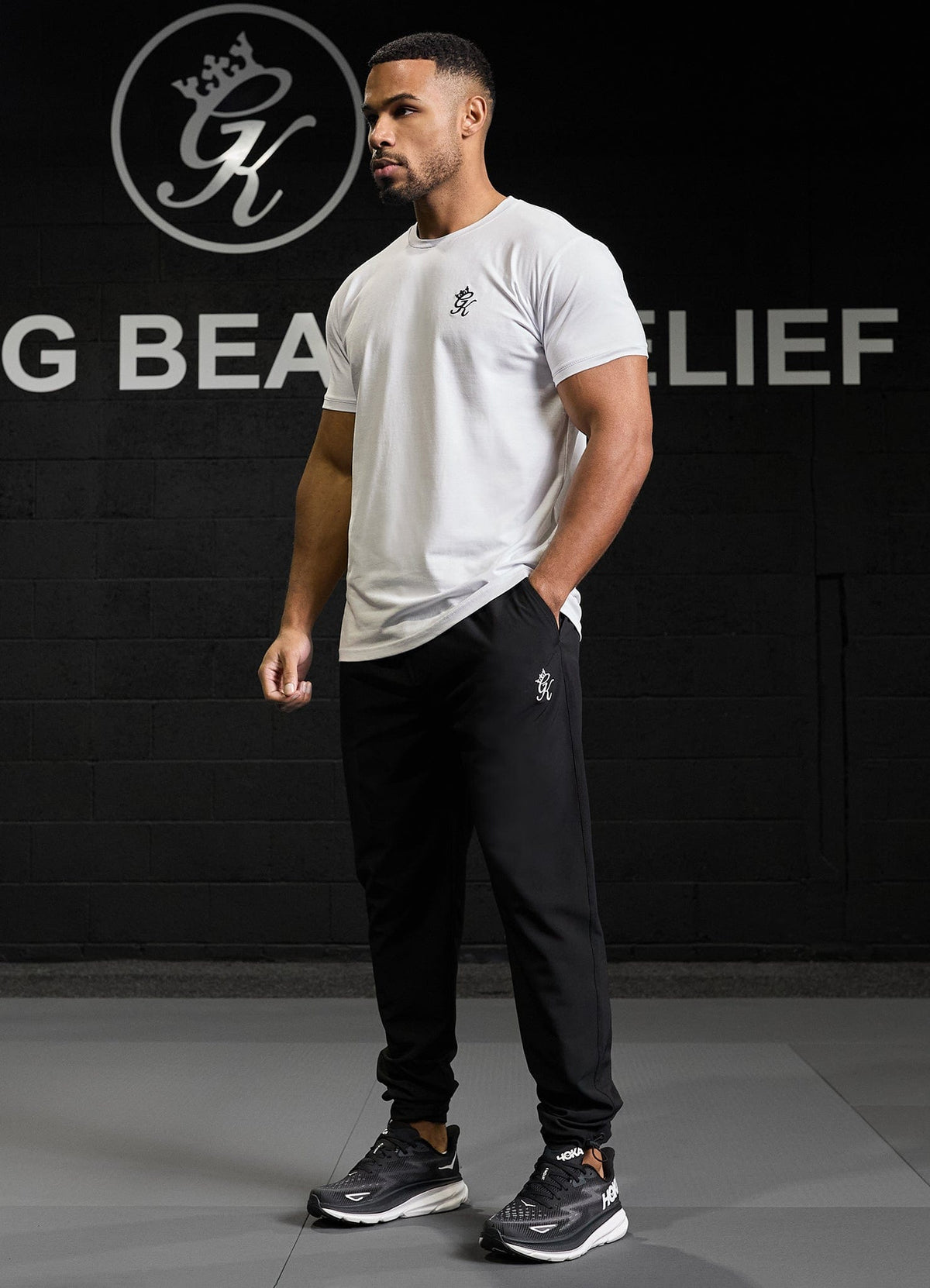 Gym King Fundamental Geweven joggingbroek - Zwart