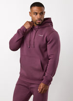 Gym King Fundamental Linear Fleece Hoodie - Mulberry thumbnail