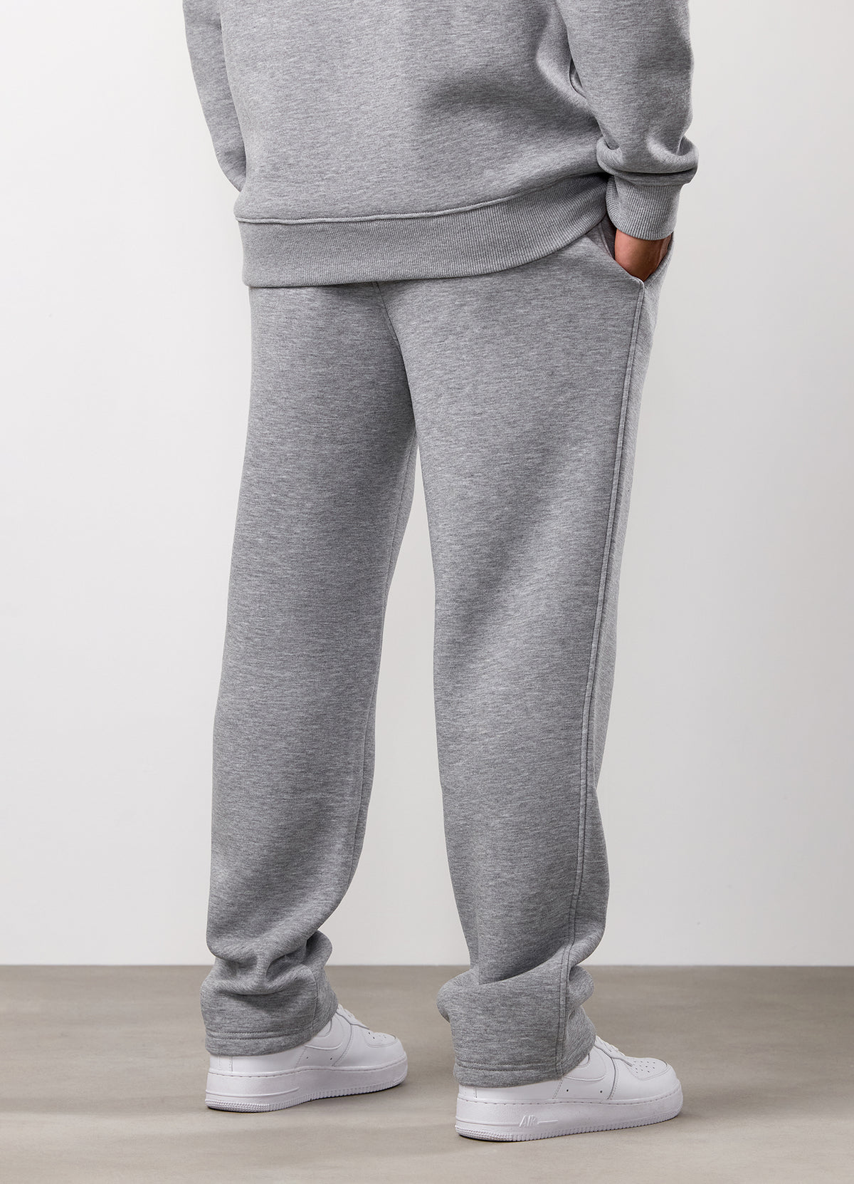 Gym King Fundamental Linear Straight Leg Jogger - Grey Marl