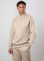 Gym King Fundamental Linear 1/4 zip - Stoneware thumbnail