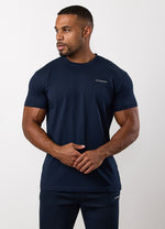 Gym King Fundamental Linear T-Shirt - Navy thumbnail