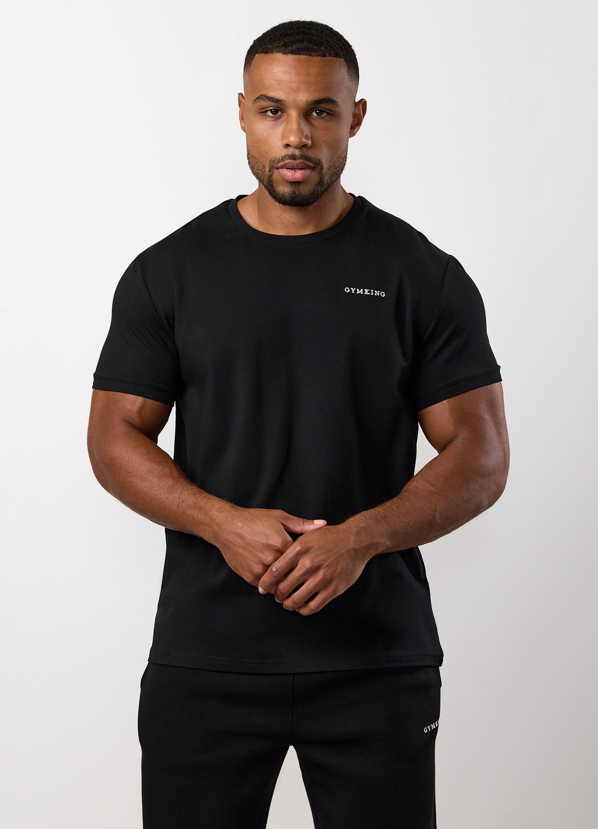 Gym King Fundamental Linear T-shirt - Zwart