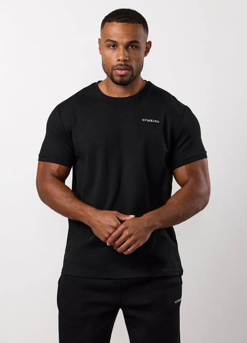 Gym King Fundamental Linear T-shirt - Zwart