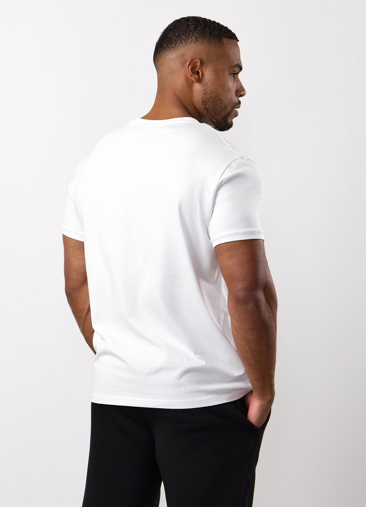 Gym King Fundamental Linear T-Shirt - White