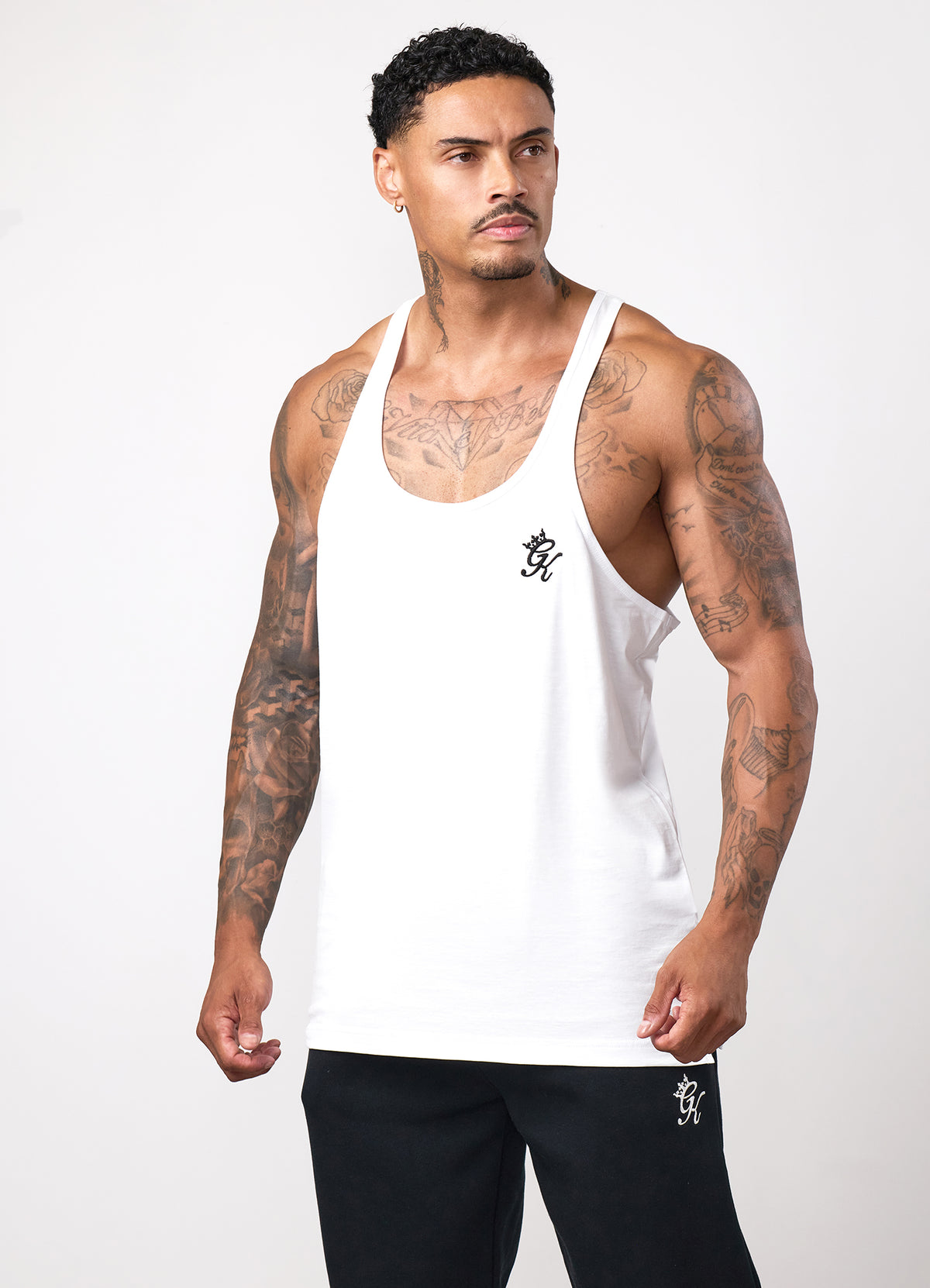 Gym King Fundamental Stringer Jersey-vest - Wit