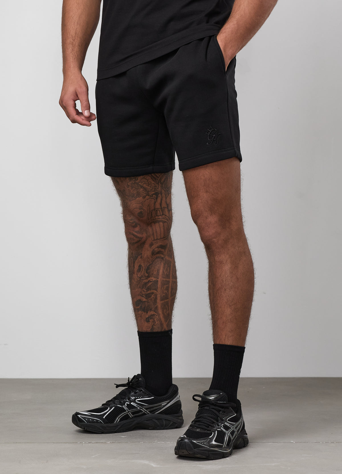 Gym King Fundamental Short - Black/Black