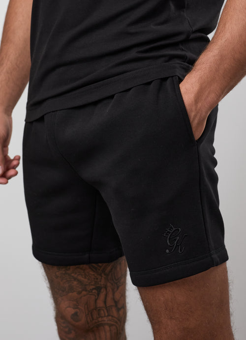 Gym King Fundamental Short - Black/Black