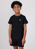 Gym King Younger Kids Fundamental T-Shirt - Black thumbnail
