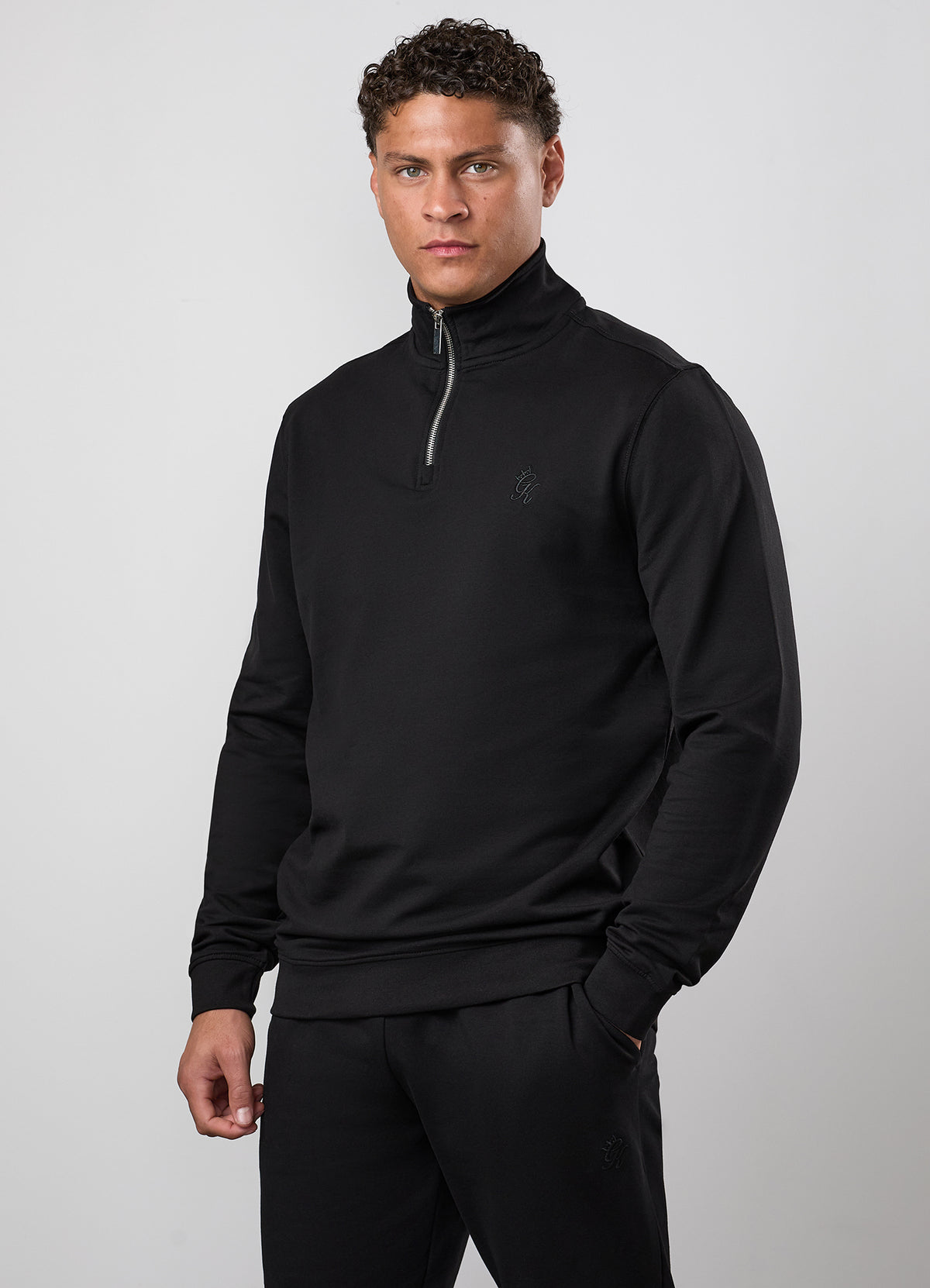 Gym King Victory 1/4 Zip - Black