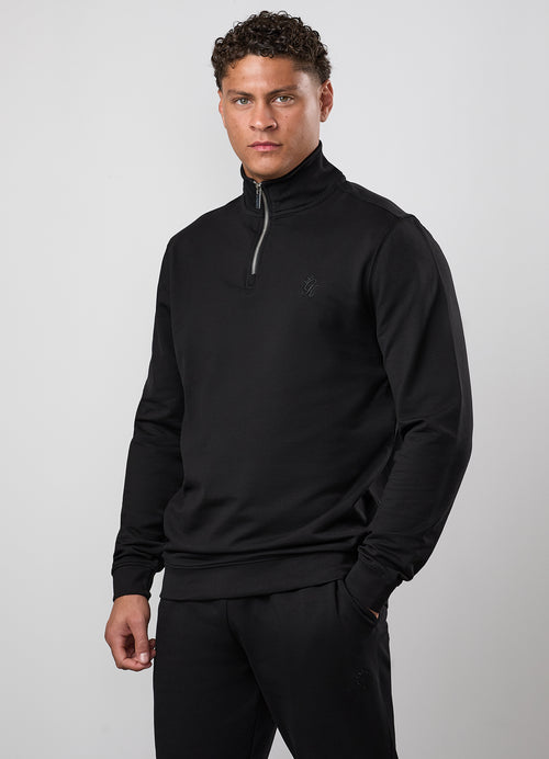 Gym King Victory 1/4 Zip - Black