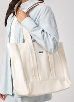 GKW Badge Tote - Lichtbeige miniatuurafbeelding