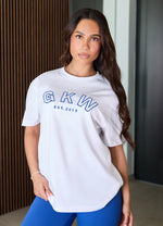 GKW Boyfriend T-Shirt - White/Jewel Blue thumbnail