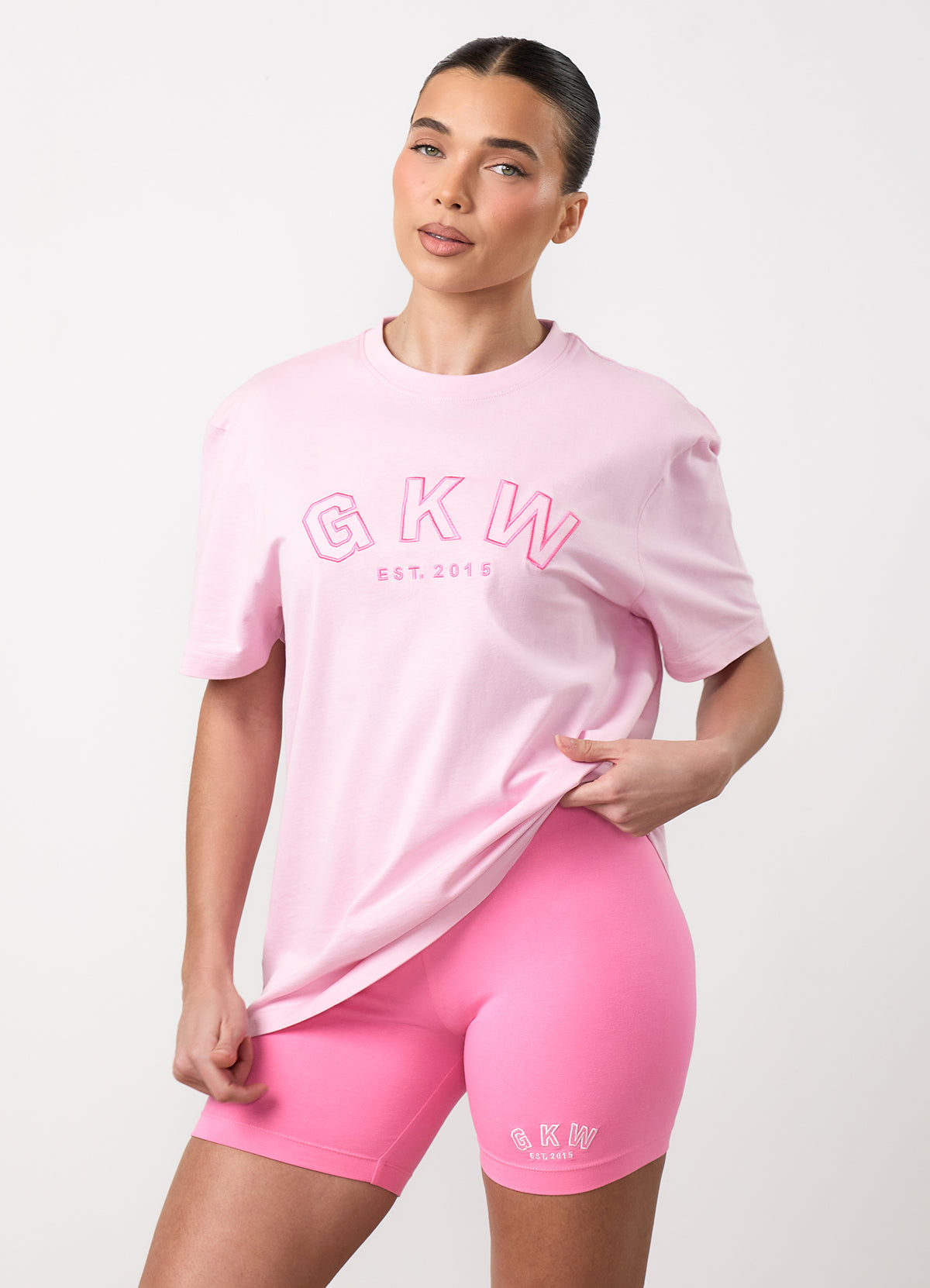 GKW Boyfriend T-Shirt - Soft Pink/Carnation Pink