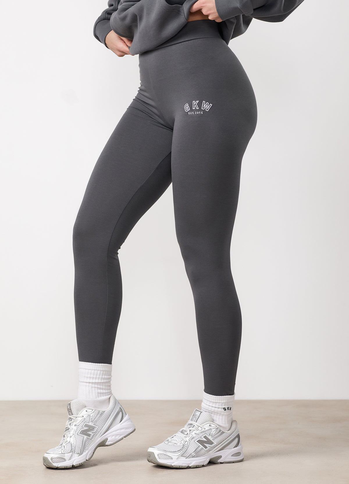 GKW Jersey Legging - Gunmetal Grey/Hyacinth