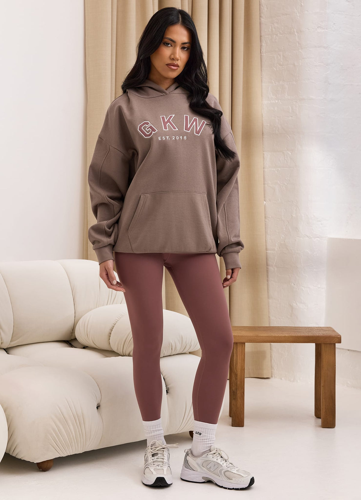 GKW Oversized Hoodie - Truffle