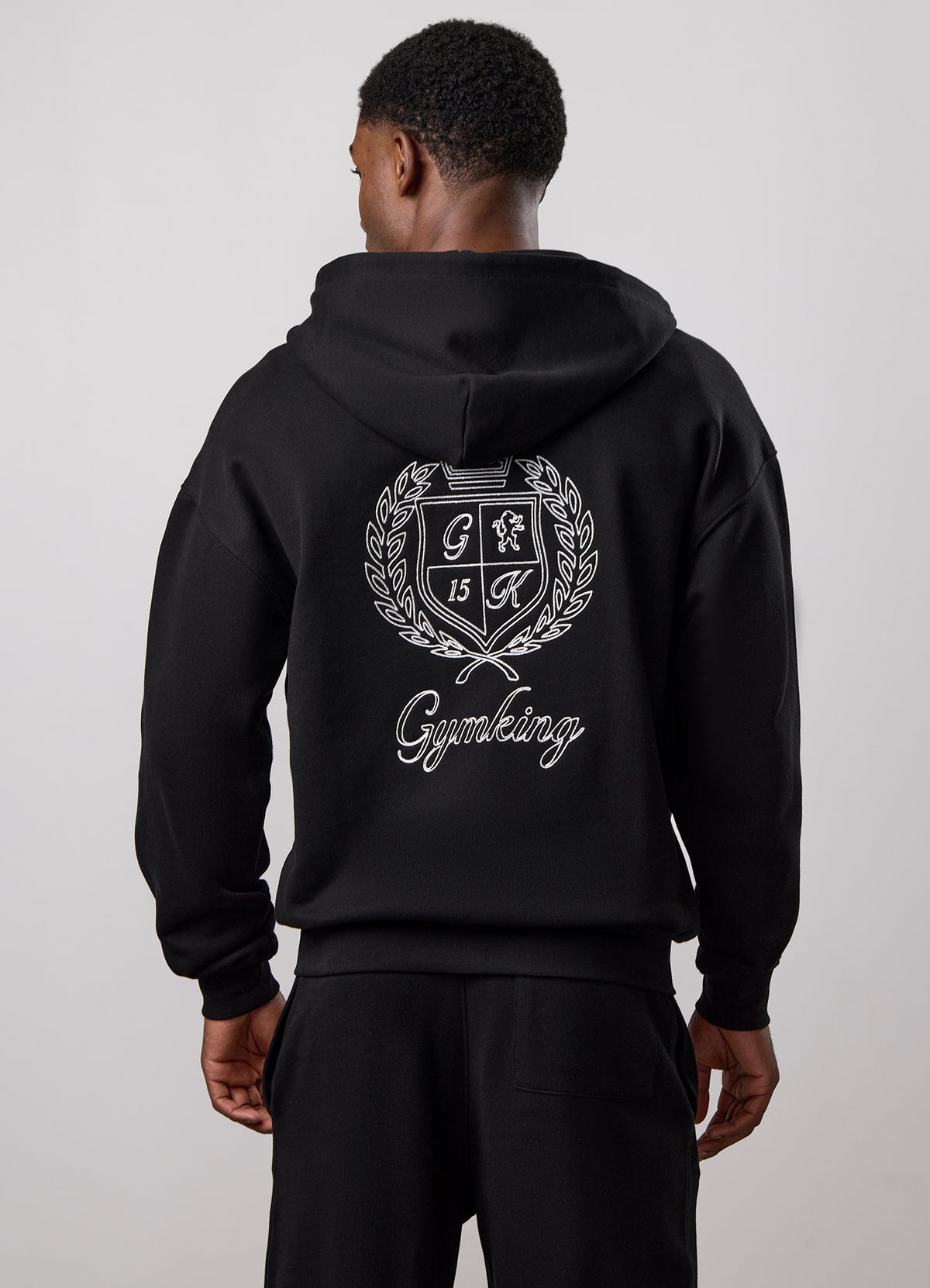 Gym King Heritage Full Zip Hood - Black