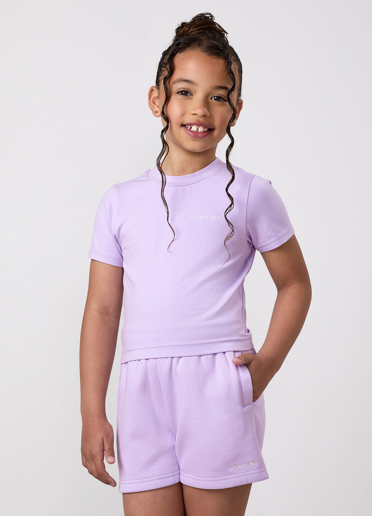 Gym King Older Kids 365 Fitted T-Shirt - Hyacinth