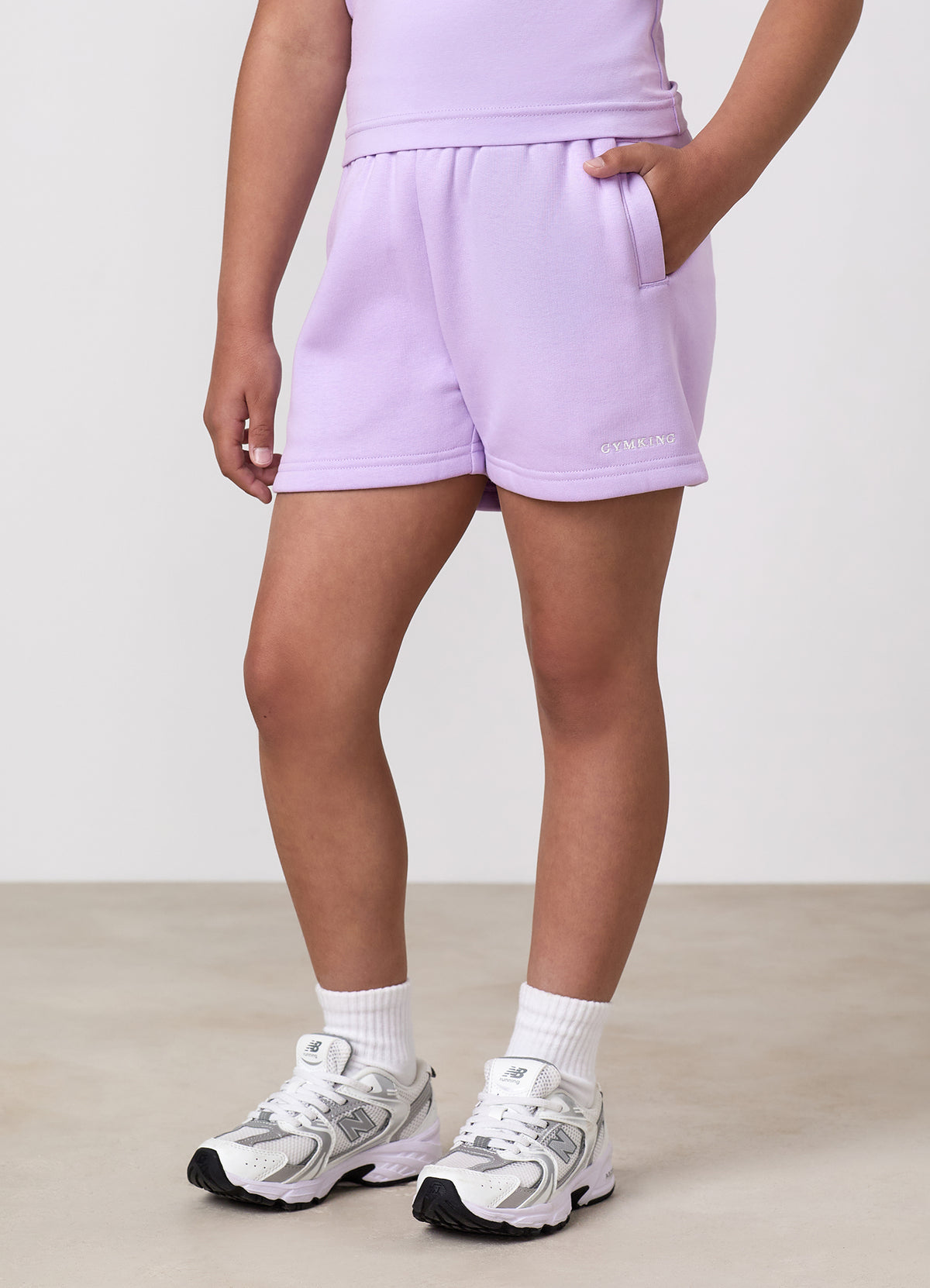 Gym King Kids 365 Fleece Short - Hyacinth