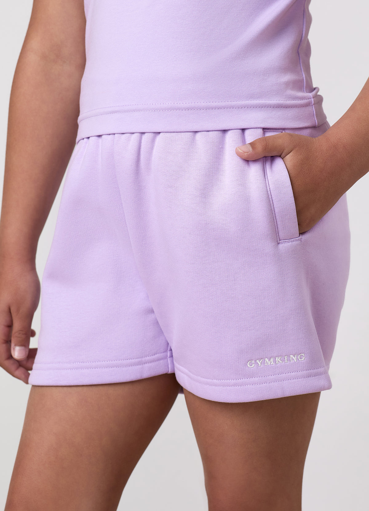 Gym King Younger Kids 365 Fleece Short - Hyacinth