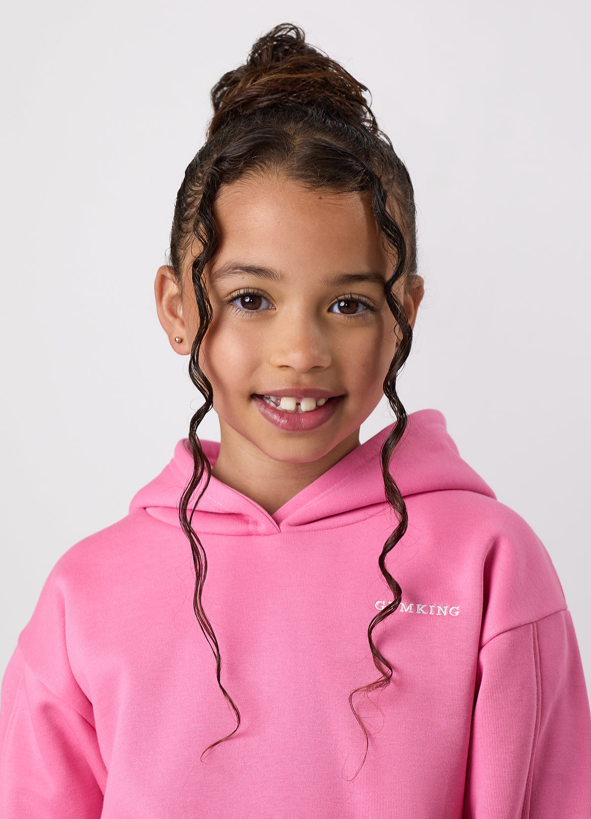 Gym King Younger Kids 365 Relaxed Fit Hoodie - Carnation Pink