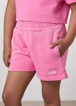 Gym King Younger Kids Haze Loopback Short - Washed Pink thumbnail