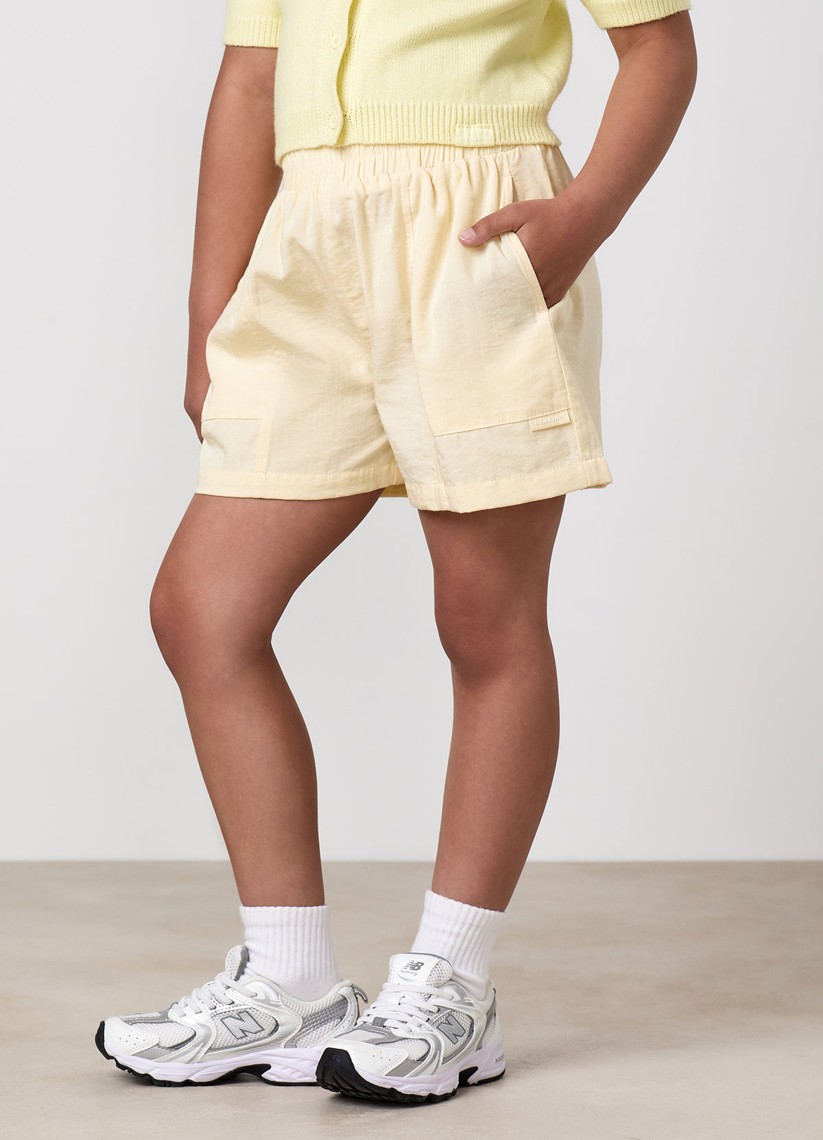 Gym King Younger Kids Signature Woven Short - Buttermilk