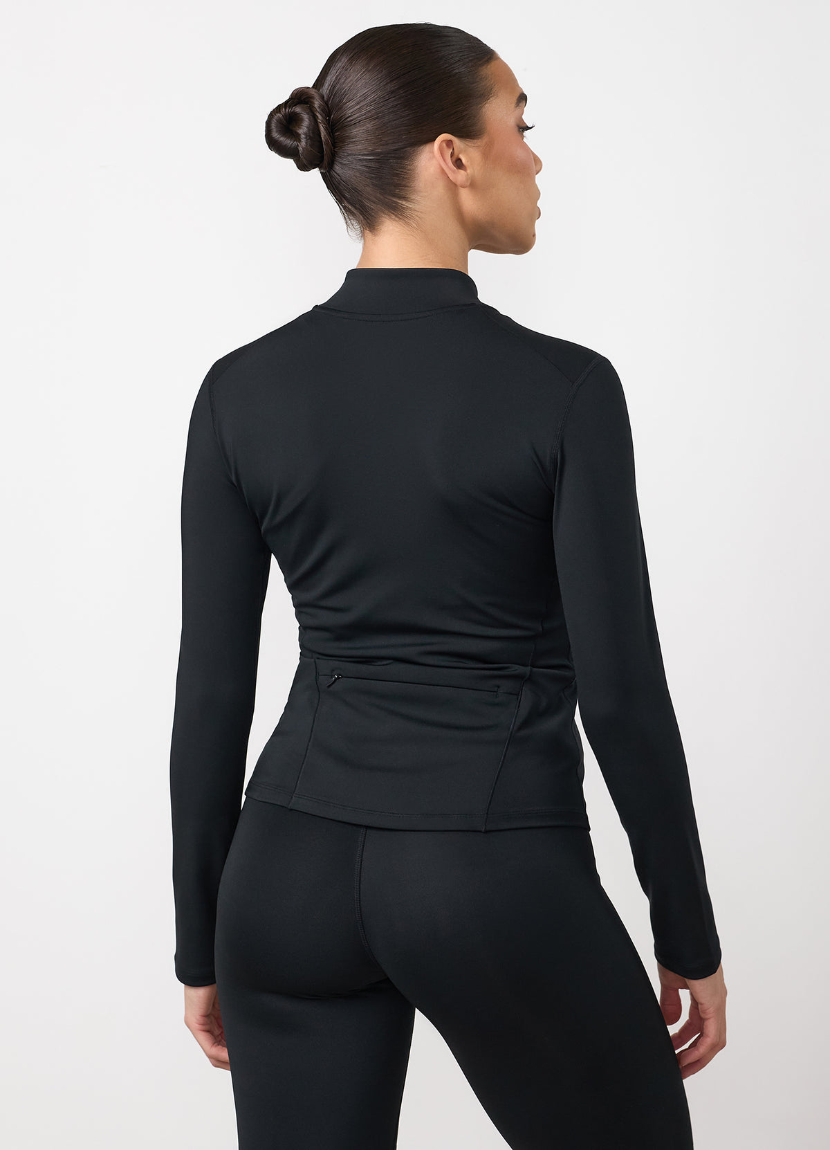 Gym King Knockout Piped Full Zip Funnel - Black