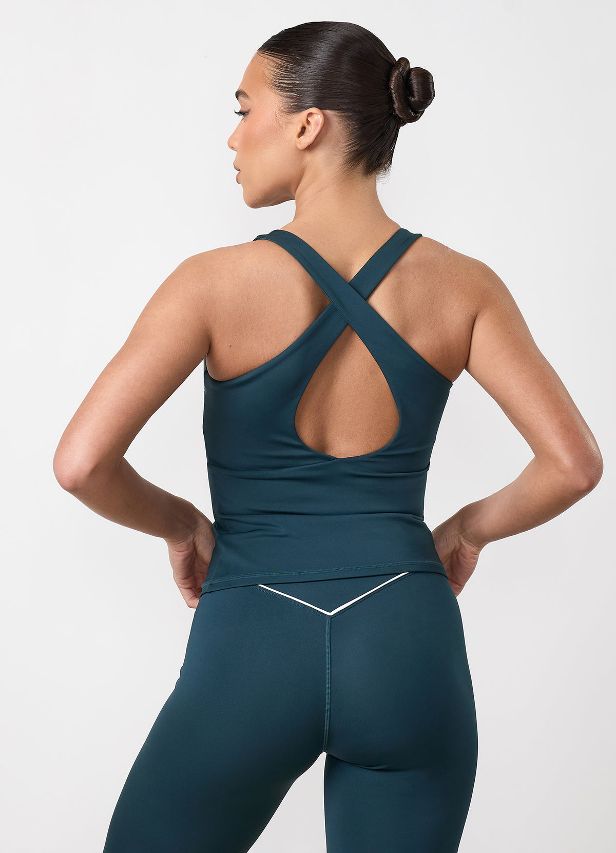 Gym King Knockout Piped Keyhole Tank - Classic Teal