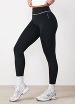 Gym King Knockout Piped Legging - Black thumbnail