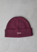 Gym King Rib Knit Beanie - Deep Plum thumbnail