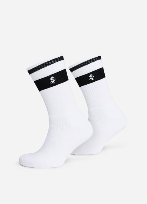 Gym King Kids Fundamental Sock (2pk) - White