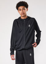 Gym King Older Kids Lightweight Poly Full Zip - Black thumbnail