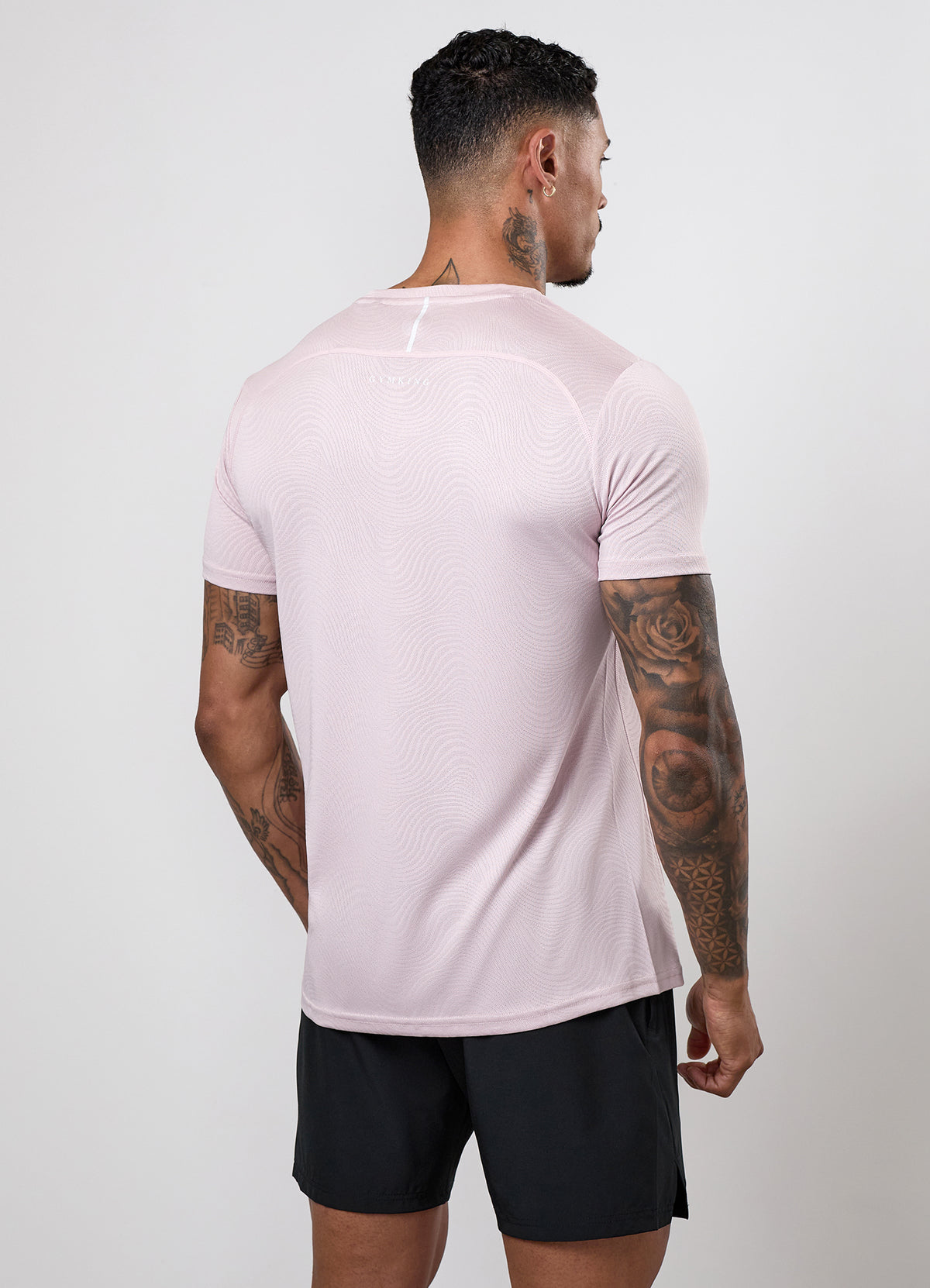 Gym King Limitless Swirl T-Shirt - Mauve Fog