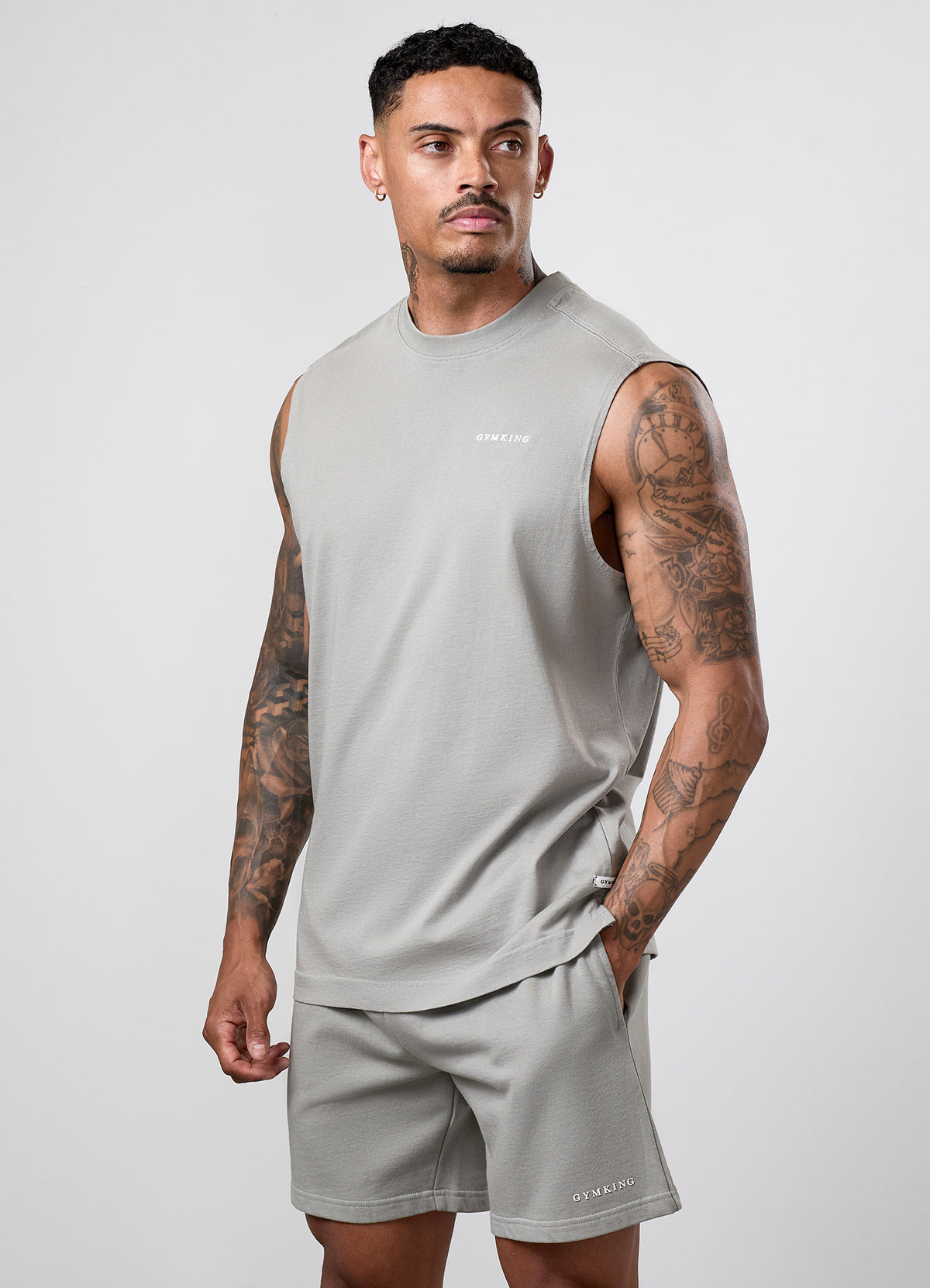 Gym King Limitless Washed Tank - Soft Sage