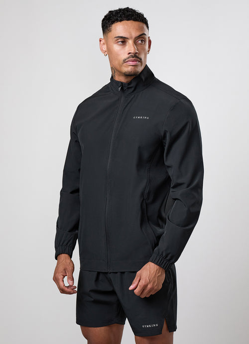 Gym King Limitless geweven jas - Zwart