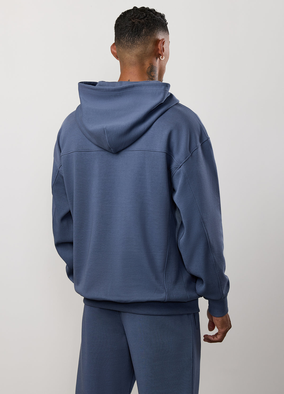 Gym King Linear Loopback-hoodie - Diepzeeblauw