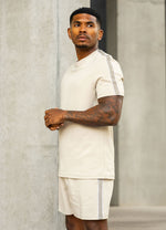Gym King Linear Taped T-shirt - Grey Mist (miniatuurafbeelding)