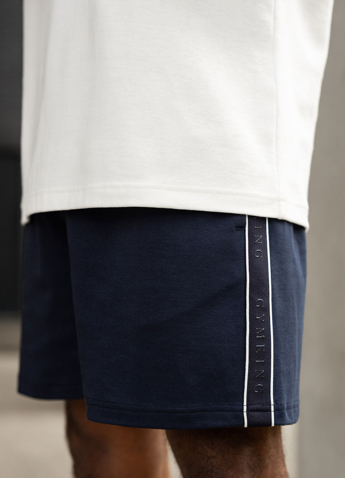 Gym King Linear Taped Short - Navy