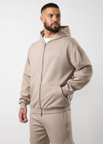Gym King Linear Travel Full Zip Hoodie - Claydust thumbnail
