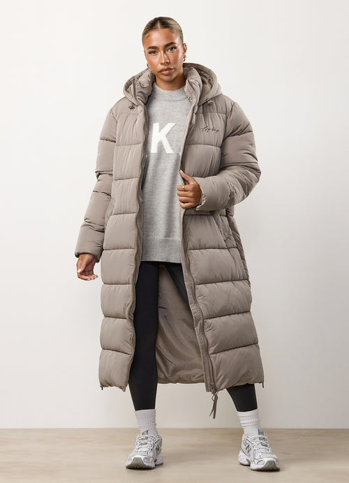 Gym King Longline-puffer - Truffle