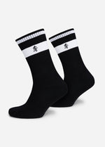 Gym King Kids Fundamental Sock (2pk) - Black thumbnail