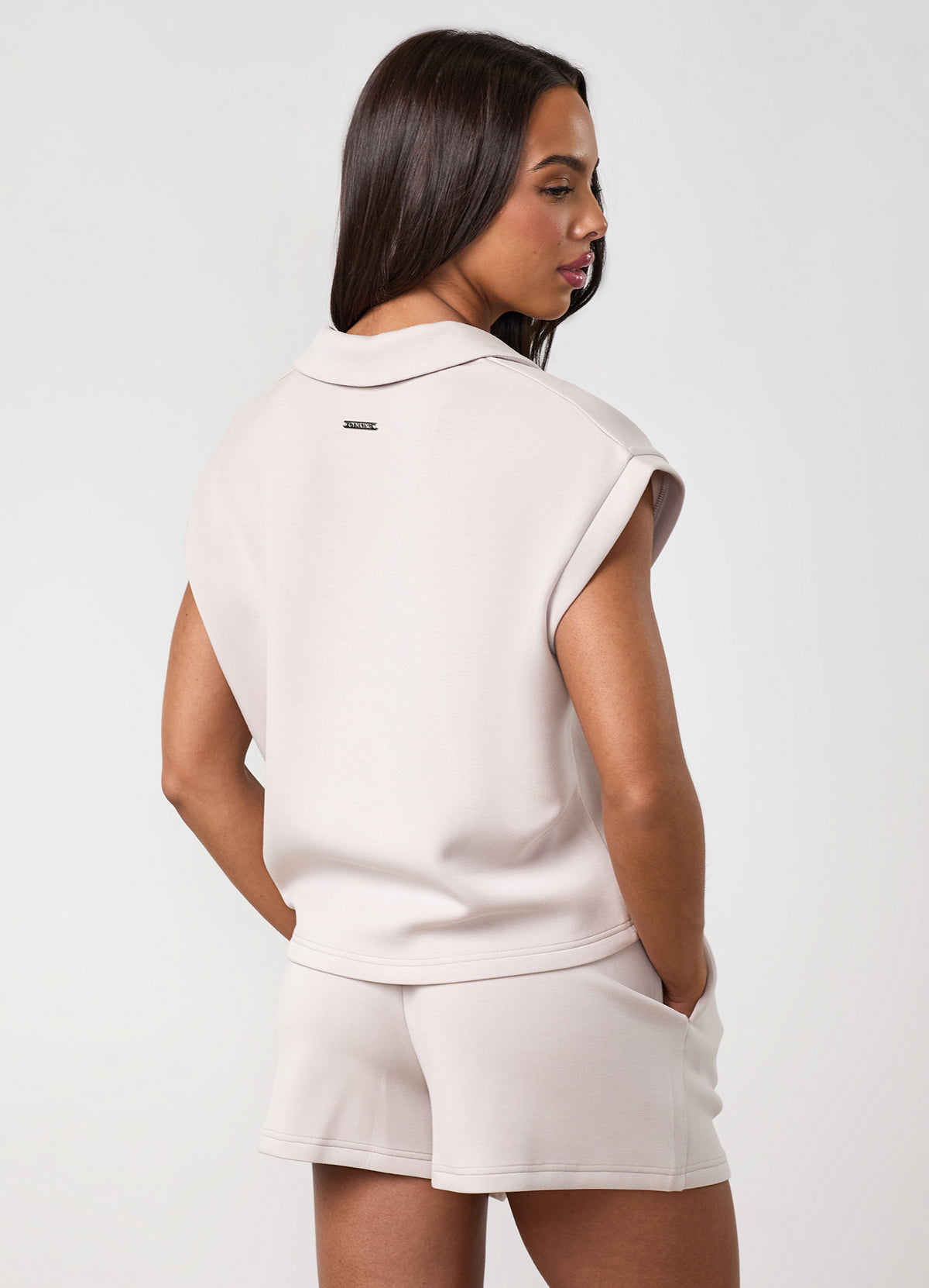 Gym King Modal Collar Tank - Clay