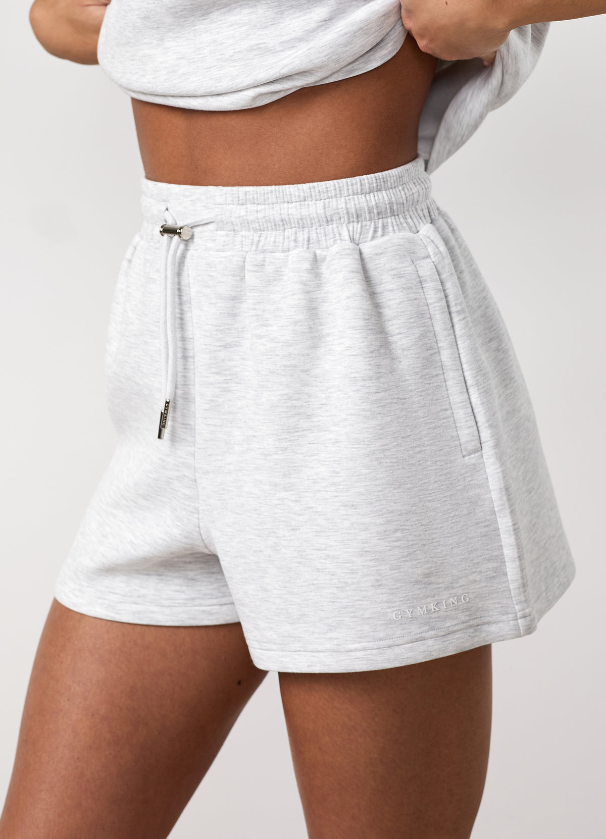 Gym King Modal korte broek - Snow Marl